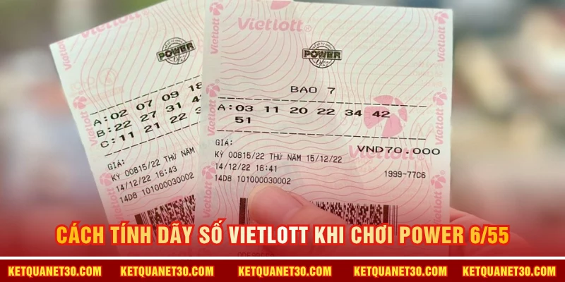 Cách tính dãy số Vietlott khi chơi Power 6/55